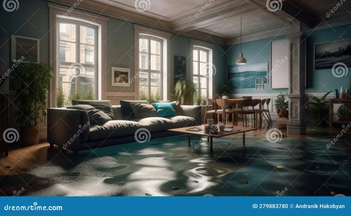 Beeinträchtigung wohnzimmer wasserschaden